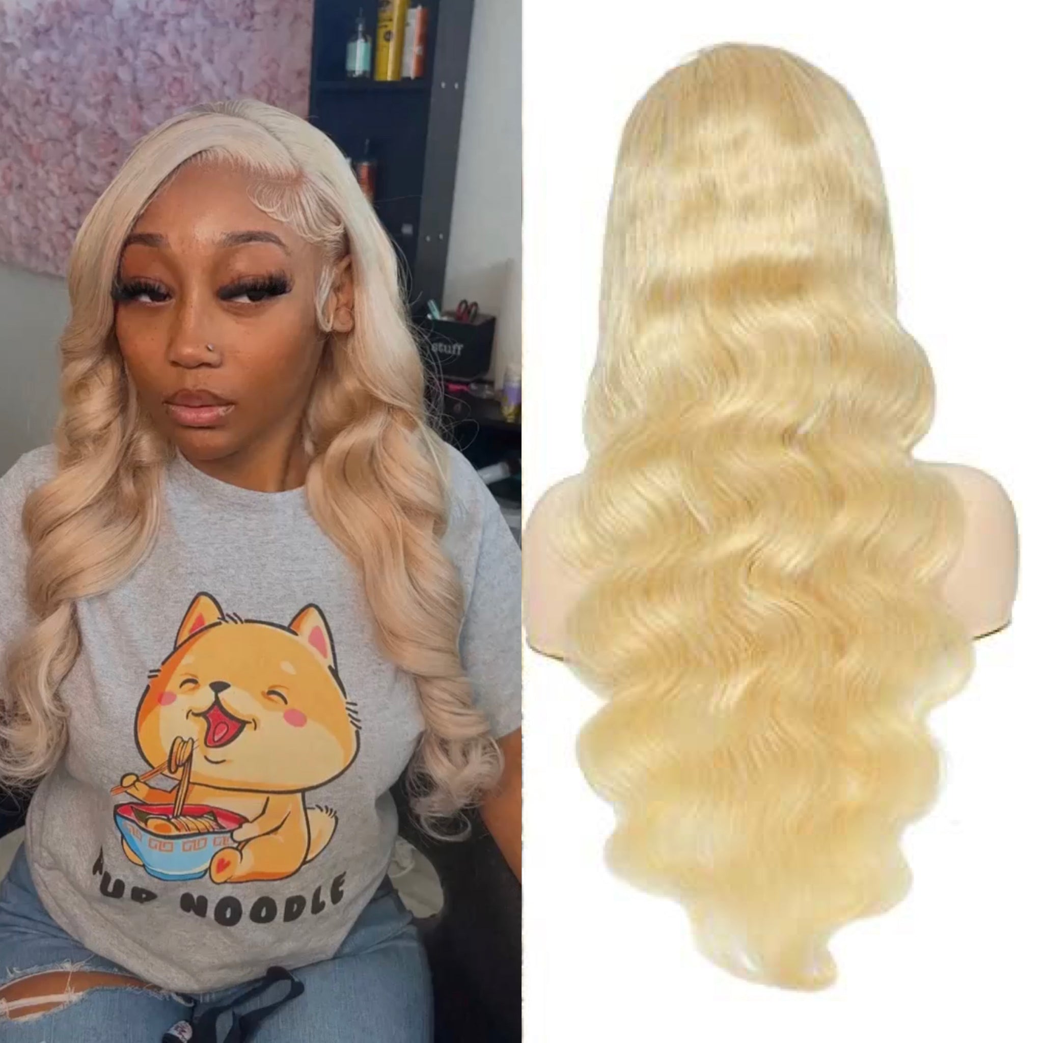 13x4 613 Transparent Lace Frontal Milkywave Wig