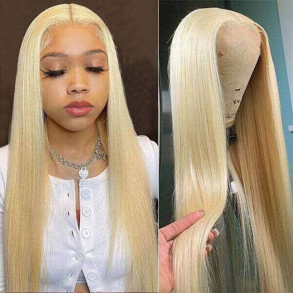5x5 613 Supernova Straight Transparent Lace Closure Wig